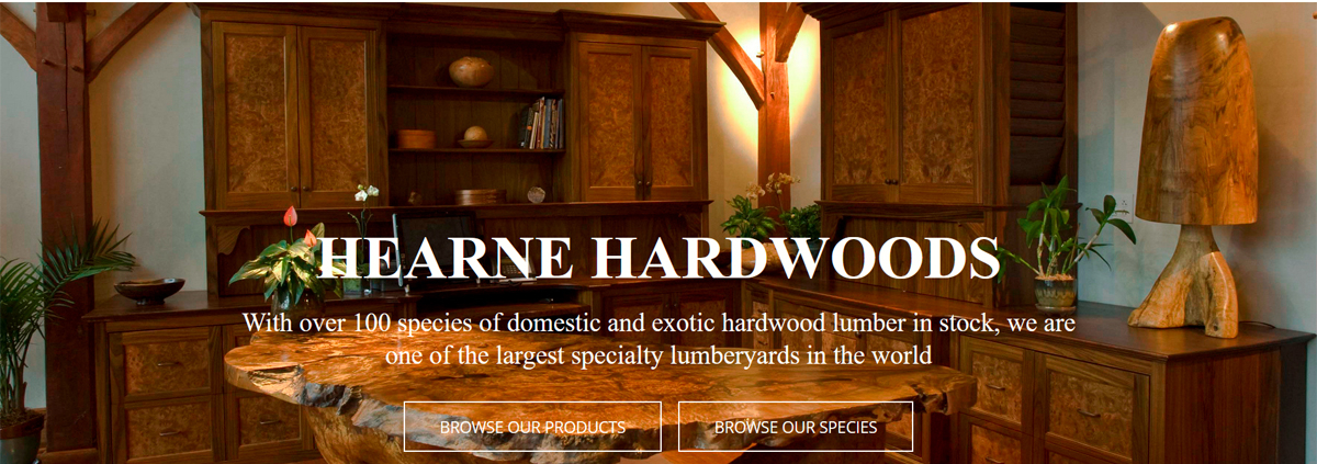 Hearne Hardwooods web homepage